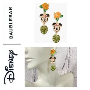 🌟 Disney’s Baublebar Minnie Mouse Drop Earrings